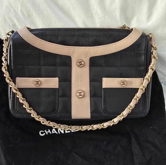 CHANEL Handbags - 2002 Chanel Black Mademoiselle Chanel Jacket Bag